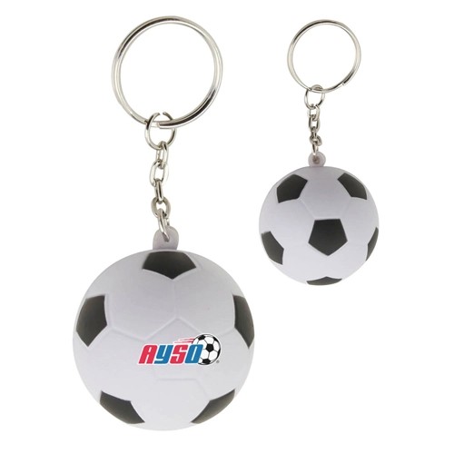 Soccer Ball Stress Reliever Keyring