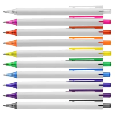 York White Plastic Pen