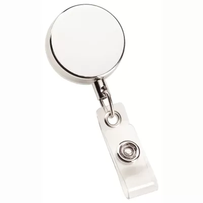 Zip Pull Metal Badge Holder