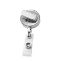 Zip Pull Metal Badge Holder