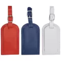 Coloured Leather Luggage Tag