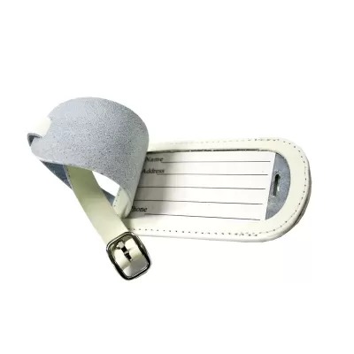 Coloured Leather Luggage Tag