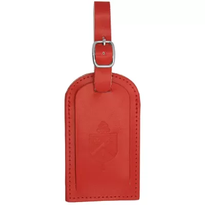 Coloured Leather Luggage Tag