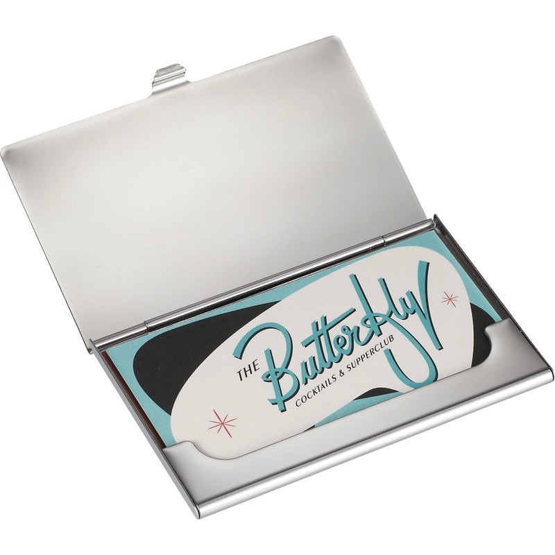 Traverse Stainless Steel Business Card Holder