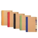 The Spiral Cardboard Notebook with Pen