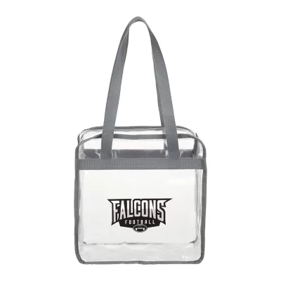 Game Day Clear Zippered Safety 15L PVC Tote Bag