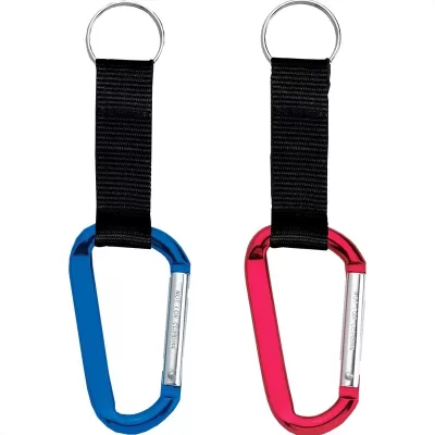 Aluminium Carabiner with Nylon Strap
