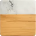 Marble and Bamboo Coaster