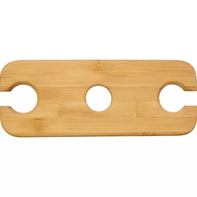 Bamboo Wine Bottle and Glass Carrier