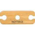 Bamboo Wine Bottle and Glass Carrier