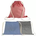 Melange Dyed 10L Custom Cotton Drawstring Bag