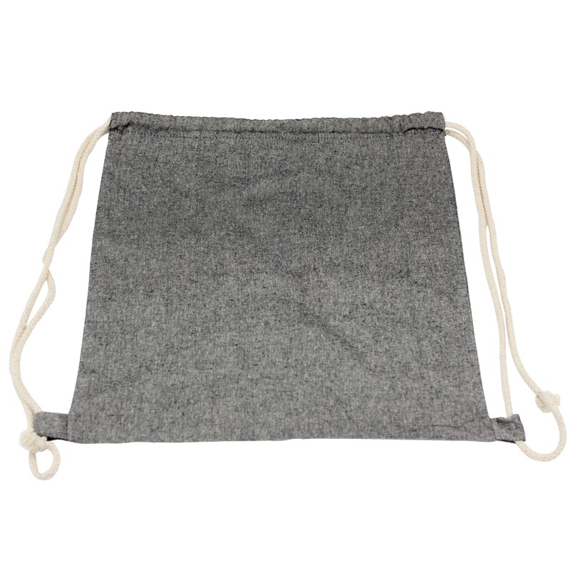 Melange Dyed 10L Custom Cotton Drawstring Bag