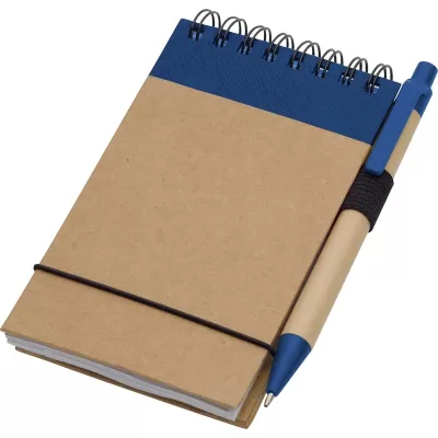 Natural Recycled Cardboard Jotter with Pen