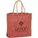 Herringbone 29L Jute Tote Bag