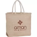 Herringbone 29L Jute Tote Bag