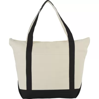 Zippered 37L Cotton Tote Bag