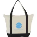 Zippered 37L Cotton Tote Bag