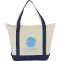 Zippered 37L Cotton Tote Bag