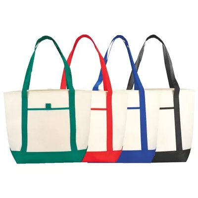 Lighthouse Boat 24L Non-Woven Tote Bag