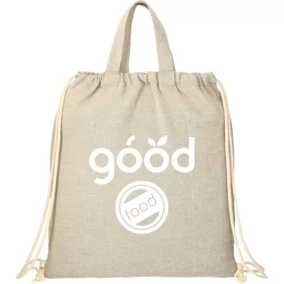 Recycled Cotton Drawstring Bag