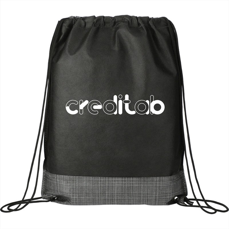 Crossweave Heat Sealed Polypropylene Drawstring Bag