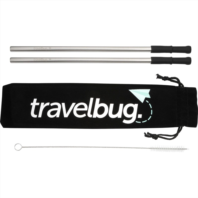 Reusable Stainless Steel Straw Set with Brush