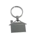 House Shaped Metal Keyring