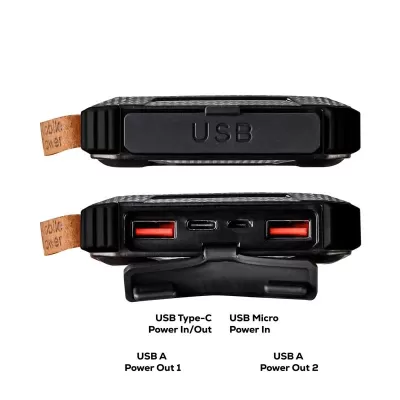 Outback Pro 10000mAh Fast Charging Solar Power Bank