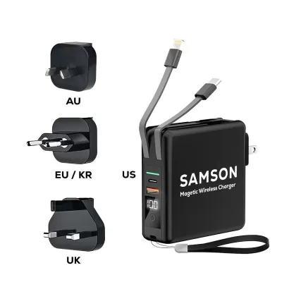 Samson 10000mAh Fast Charging Magnetic Travel Charger