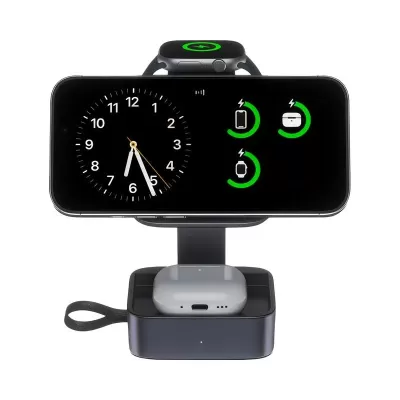 Everest 3-in-1 15W Magnetic Wireless Charging Station