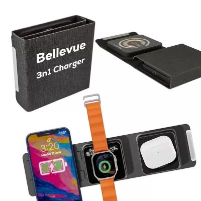 Bellevue 3-in-1 15W Magnetic Wireless Charger