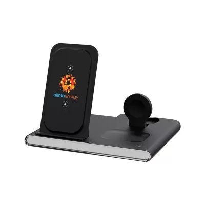 Haines 3-in-1 15W Magnetic Wireless Charger with USB Adaptor
