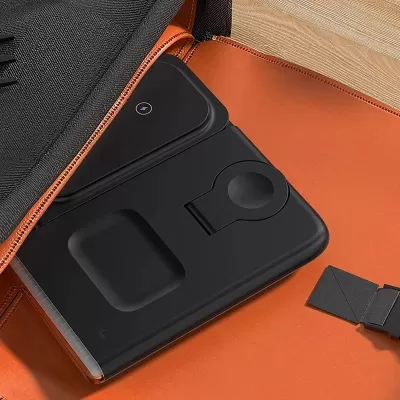 Haines 3-in-1 15W Magnetic Wireless Charger with USB Adaptor