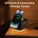 Lamar 4-in-1 15W Magnetic Wireless Charger with Wall Adaptor