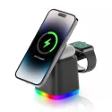Lamar 4-in-1 15W Magnetic Wireless Charger with Wall Adaptor