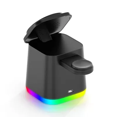 Lamar 4-in-1 15W Magnetic Wireless Charger with Wall Adaptor