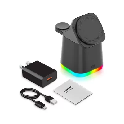 Lamar 4-in-1 15W Magnetic Wireless Charger with Wall Adaptor