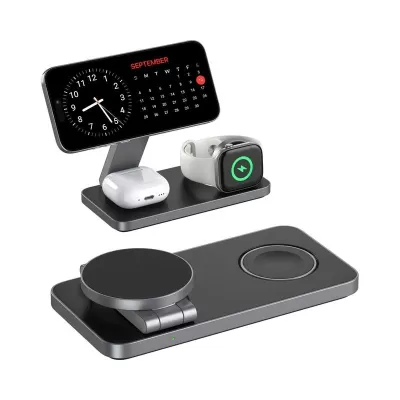 Rodgers 3-in-1 15W Magnetic Wireless Charging Station