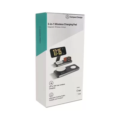 Rodgers 3-in-1 15W Magnetic Wireless Charging Station