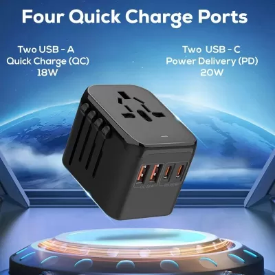 Fendi 20W Fast Charging International Travel Adaptor