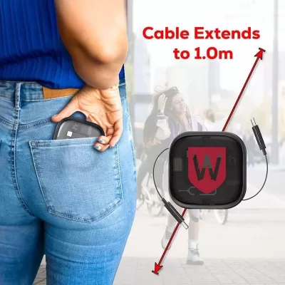 Catania 60W Fast Charging Retractable Cable Kit