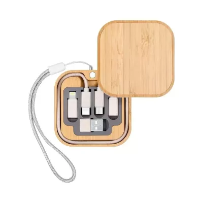 Coburg Pro 15W Bamboo Cable Kit with Wireless Charger