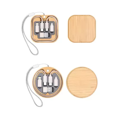 Coburg Pro 15W Bamboo Cable Kit with Wireless Charger