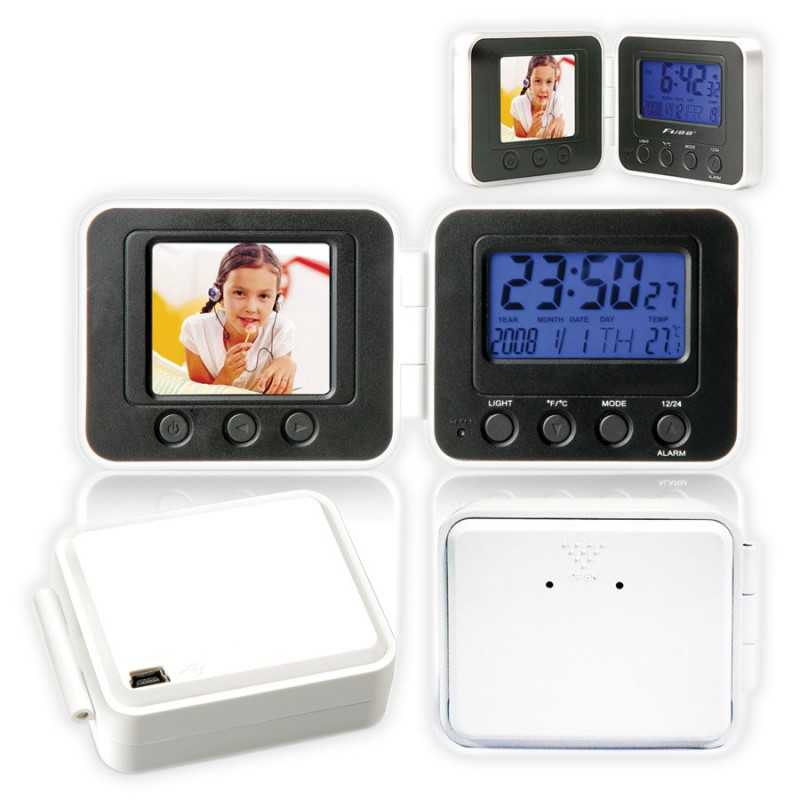 1 8 Digital Photo Frame With Alarm Clock Branded Promotional 1 8 Digital Photo Frame With Alarm Clock