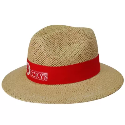 branded Natural Madrid Style String Straw Hat, from our range of promotional Straw Hats
