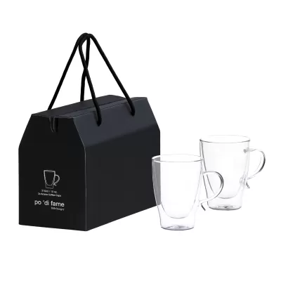 branded Aroma Glass Coffee Cup Set, from our range of promotional Coffee Gift Sets