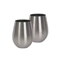 branded Stemless Stainless Steel Wine Glass Set, from our range of promotional Glassware Gift Sets