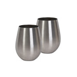 Glassware Gift Sets  - Stemless Stainless Steel Wine Glass Set