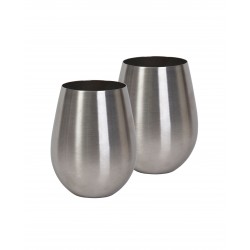 branded Stemless Stainless Steel Wine Glass Set, from our range of promotional Glassware Gift Sets