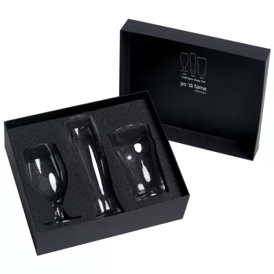 branded Craft Beer Glass Set, from our range of promotional Glassware Gift Sets